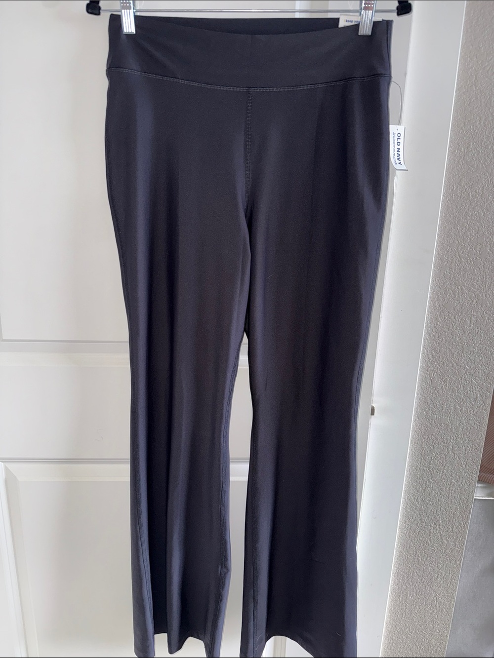 Old Navy Women's Black Wide-Leg Stretch Leggings